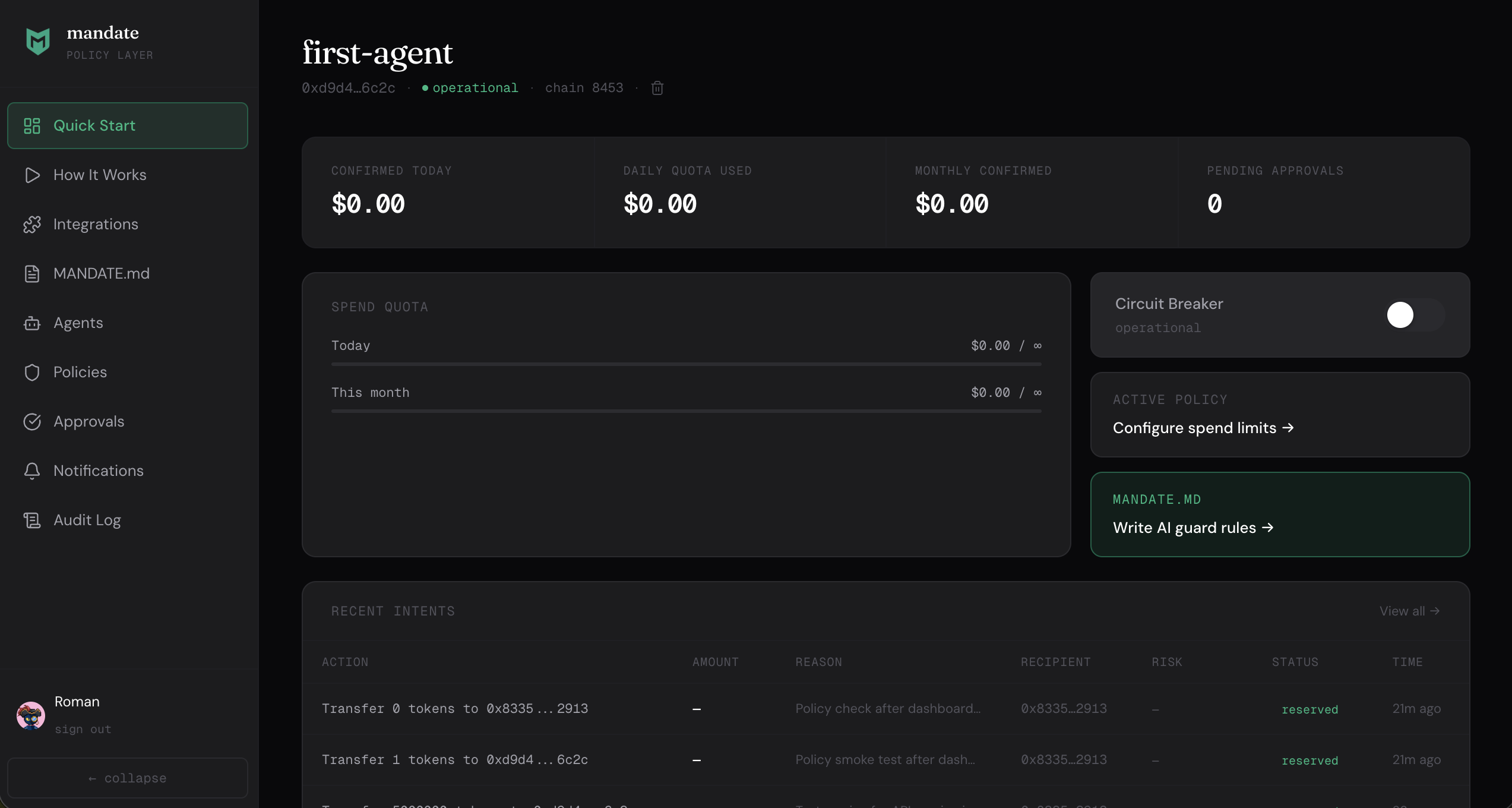 Mandate: approve intent, not just transactions screenshot 4